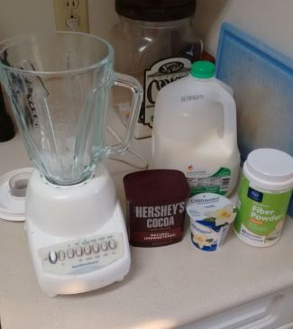 Four ice cubes and these ingredients